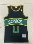 NBA 11 Schrempf Seattle SuperSonics Maillot noir